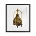 thumbnail image 1 of Stupell Industries Eclectic Glam Hotel Luggage Black Framed Print Under Glass, 13 x 16, by Ziwei Li, 1 of 8