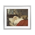 thumbnail image 1 of Stupell Industries Eclectic Goodnight Santa & Reindeer Gray Framed Print Under Glass, 16 x 13, by Arlington Prints, 1 of 8