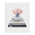 thumbnail image 1 of Stupell Industries Eclectic Grey Fashion Bookstack with Pink Flowers in Blue and White Vase Canvas Art, 16 x 20, by Amanda Greenwood, 1 of 7