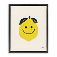 thumbnail image 1 of Stupell Industries Eclectic Happy Lemon Smile Black Floating Frame Canvas Art, 17 x 21, by Jessica Beck, 1 of 8