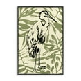 thumbnail image 1 of Stupell Industries Eclectic Heron & Leaf Pattern Black Framed Giclee Art, 12 x 18, by June Erica Vess, 1 of 8