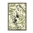 thumbnail image 1 of Stupell Industries Eclectic Heron & Leaf Pattern Brown Floating Frame Canvas Art, 17 x 25, by June Erica Vess, 1 of 8