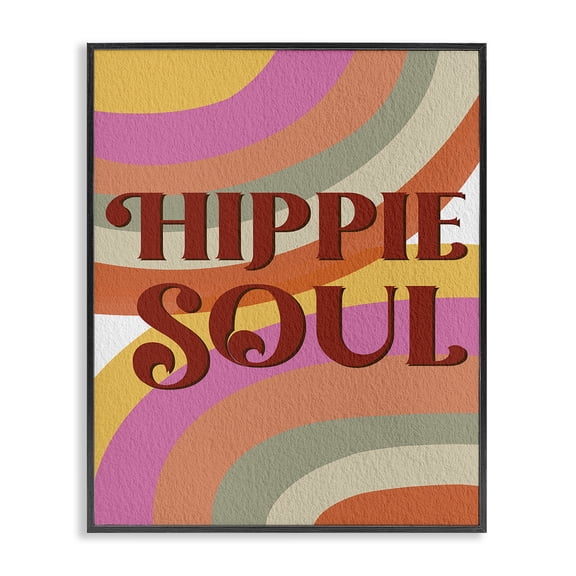 Stupell Industries Eclectic Hippie Soul Patterned Black Framed Giclee Art, 11 x 14, by Regina Moore