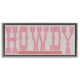 thumbnail image 1 of Stupell Industries Eclectic Howdy Pink Text Gray Floating Frame Canvas Art, 25 x 11, by SD Graphics Studio, 1 of 8