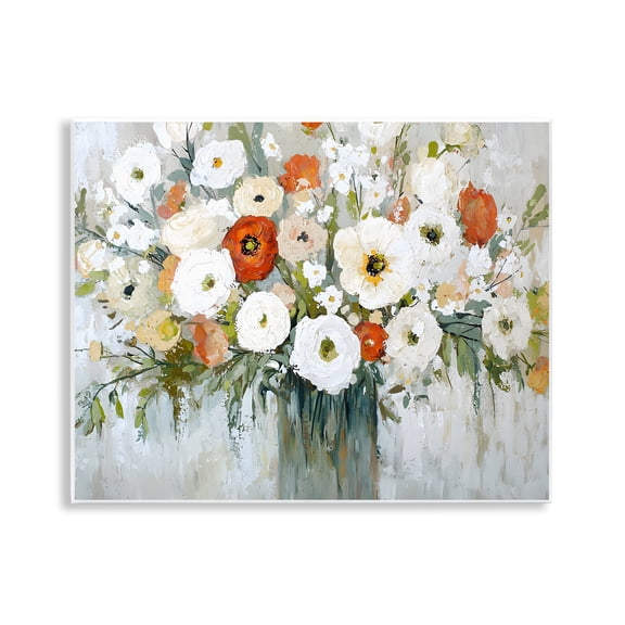 Stupell Industries Eclectic Ivory & Ruby Bouquet Wall Plaque Art, 14 x 11, by Franklyn Gregory