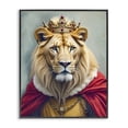 thumbnail image 1 of Stupell Industries Eclectic King Lion Regal Portrait Black Framed Giclee Art, 24 x 30, by Kim Allen, 1 of 7