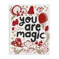 thumbnail image 1 of Stupell Industries Eclectic Magic Phrase with Mushrooms Canvas Art, 16 x 20, by Glad You're Here Co., 1 of 8