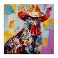 thumbnail image 1 of Stupell Industries Eclectic Modern Cowboy Rooster Canvas Art, 17 x 17, by Ivan Guaderrama, 1 of 8