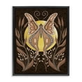 thumbnail image 1 of Stupell Industries Eclectic Moth & Moon Botanicals Black Floating Frame Canvas Art, 17 x 21, by Regina Moore, 1 of 8