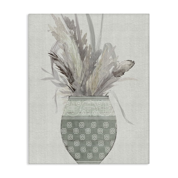 Stupell Industries Eclectic Natural Wheat Bouquet Canvas Art, 16 x 20, by Susan Jill