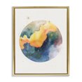 thumbnail image 1 of Stupell Industries Eclectic Nebula & Stars Watercolor Gold Floating Frame Canvas Art, 25 x 31, by Michael Willett, 1 of 8