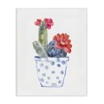 thumbnail image 1 of Stupell Industries Eclectic Patterned Cactus Planter Canvas Art, 16 x 20, by Sally Swatland, 1 of 7