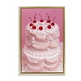 thumbnail image 1 of Stupell Industries Eclectic Pink Cherries Cake Gold Floating Frame Canvas Art, 21 x 31, by LISH Creative, 1 of 8