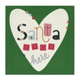 thumbnail image 1 of Stupell Industries Eclectic Santa Stop Here Heart Canvas Art, 17 x 17, by Sazerelli Designs, 1 of 7