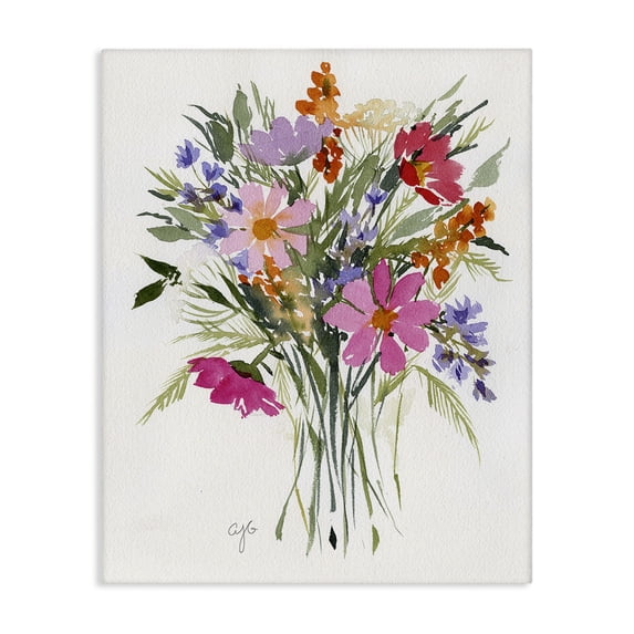 Stupell Industries Eclectic Simple Mixed Bouquet Canvas Art, 24 x 30, by Alexandria Gilbert Kincaid
