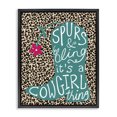 thumbnail image 1 of Stupell Industries Eclectic Spurs & Bling Cowgirl Thing Boot Black Floating Frame Canvas Art, 17 x 21, by Kamdon Kreations, 1 of 7
