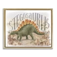 thumbnail image 1 of Stupell Industries Eclectic Stegosaurus In Nature Gold Floating Frame Canvas Art, 31 x 25, by Raquel Maciel, 1 of 8