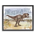 thumbnail image 1 of Stupell Industries Eclectic T-Rex in Nature Black Floating Frame Canvas Art, 31 x 25, by Raquel Maciel, 1 of 8
