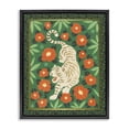 thumbnail image 1 of Stupell Industries Eclectic Eclectic Tiger & Hibiscus Black Floating Frame Canvas Art, 17 x 21, by Karolina Sato, 1 of 8