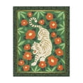 thumbnail image 1 of Stupell Industries Eclectic Eclectic Tiger & Hibiscus Canvas Art, 16 x 20, by Karolina Sato, 1 of 8