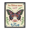 thumbnail image 1 of Stupell Industries Eclectic To Thine Self Be True Phrase Black Floating Frame Canvas Art, 25 x 31, by Carrie Cantwell, 1 of 8