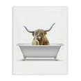 thumbnail image 1 of Stupell Industries Eclectic Traditional Longhorn in Bath Canvas Art, 24 x 30, by Annalisa Latella, 1 of 8