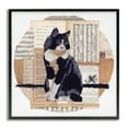 thumbnail image 1 of Stupell Industries Eclectic Tuxedo Cat Collage Gray Framed Giclee Art, 24 x 24, by Nancy Overton, 1 of 7