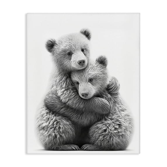 Stupell Industries Eclectic Two Hugging Bears Canvas Art, 16 x 20, by Annalisa Latella