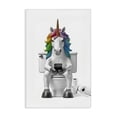 thumbnail image 1 of Stupell Industries Eclectic Unicorn Texting on Toilet Canvas Art, 20 x 30, by Annalisa Latella, 1 of 8
