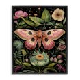 thumbnail image 1 of Stupell Industries Eclectic Vintage Botanical Moth Black Framed Giclee Art, 11 x 14, by The Dutch Lady, 1 of 8