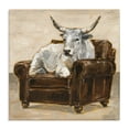 thumbnail image 1 of Stupell Industries Eclectic White Cattle in Brown Chair Canvas Art, 24 x 24, by Ethan Harper, 1 of 7
