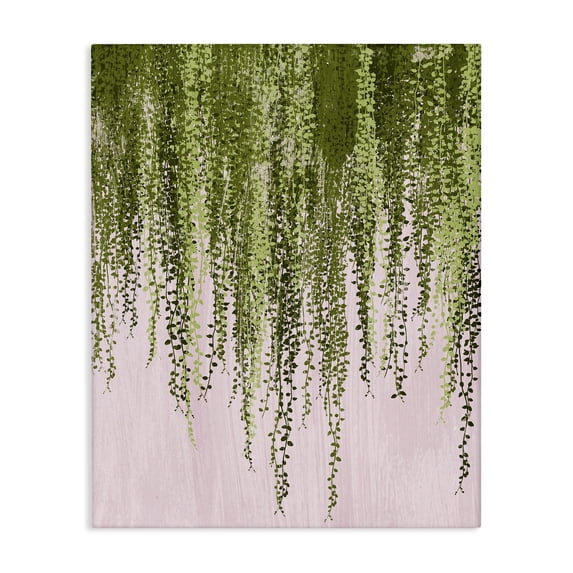Stupell Industries Eclectic Willow Leaves on Pink Canvas Art, 16 x 20, by Grace Popp