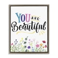 thumbnail image 1 of Stupell Industries Eclectic You Are Beautiful Encouragement Brown Floating Frame Canvas Art, 25 x 31, by Kim Allen, 1 of 7