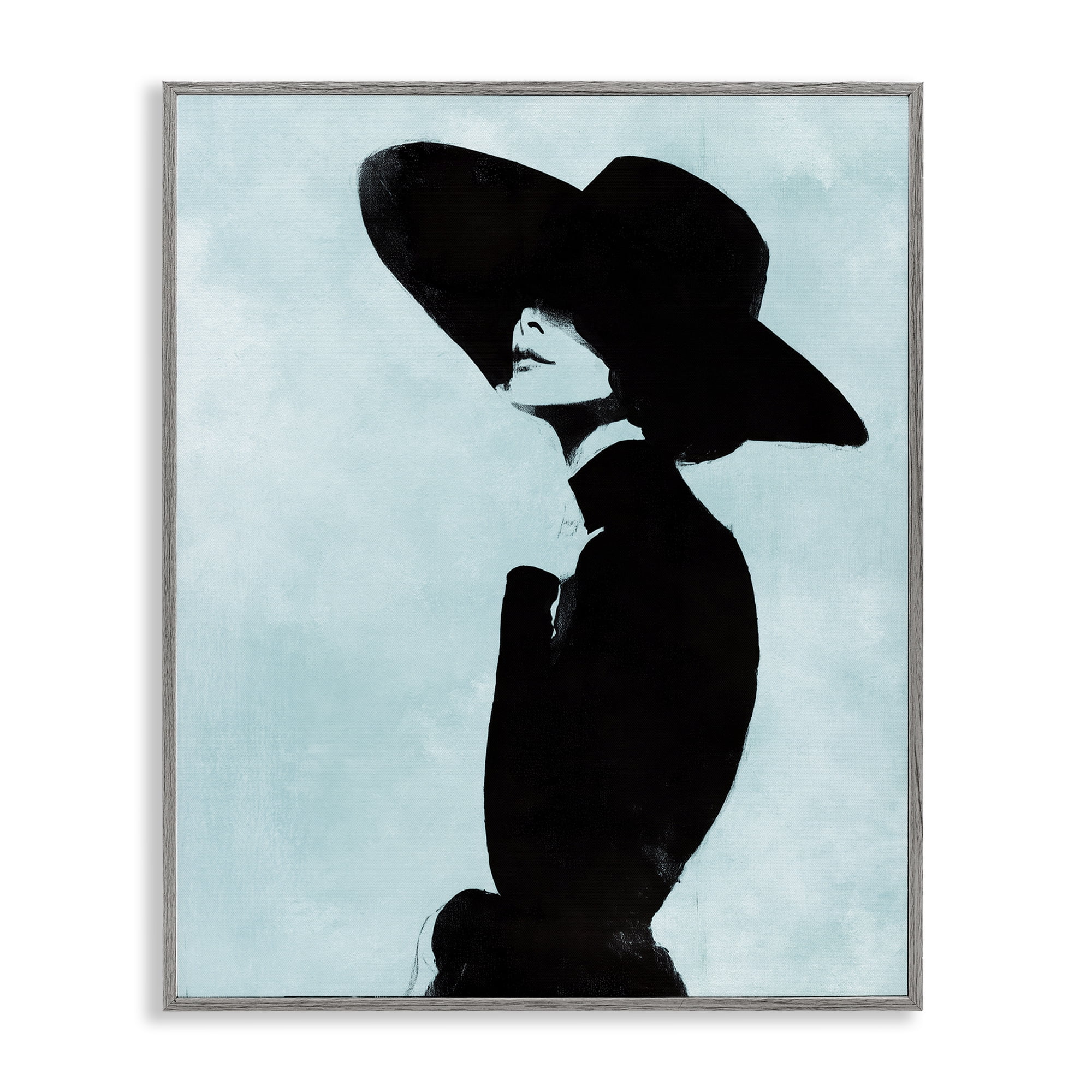 Stupell Industries Eclipse In Black Gray Framed Giclee Art, design by Svetlana Aleynikova