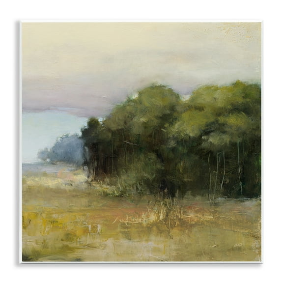 Stupell Industries Edge Of Forest Landscape Landscape & Nature Painting Unframed Art Print Wall Art, 12 x 12