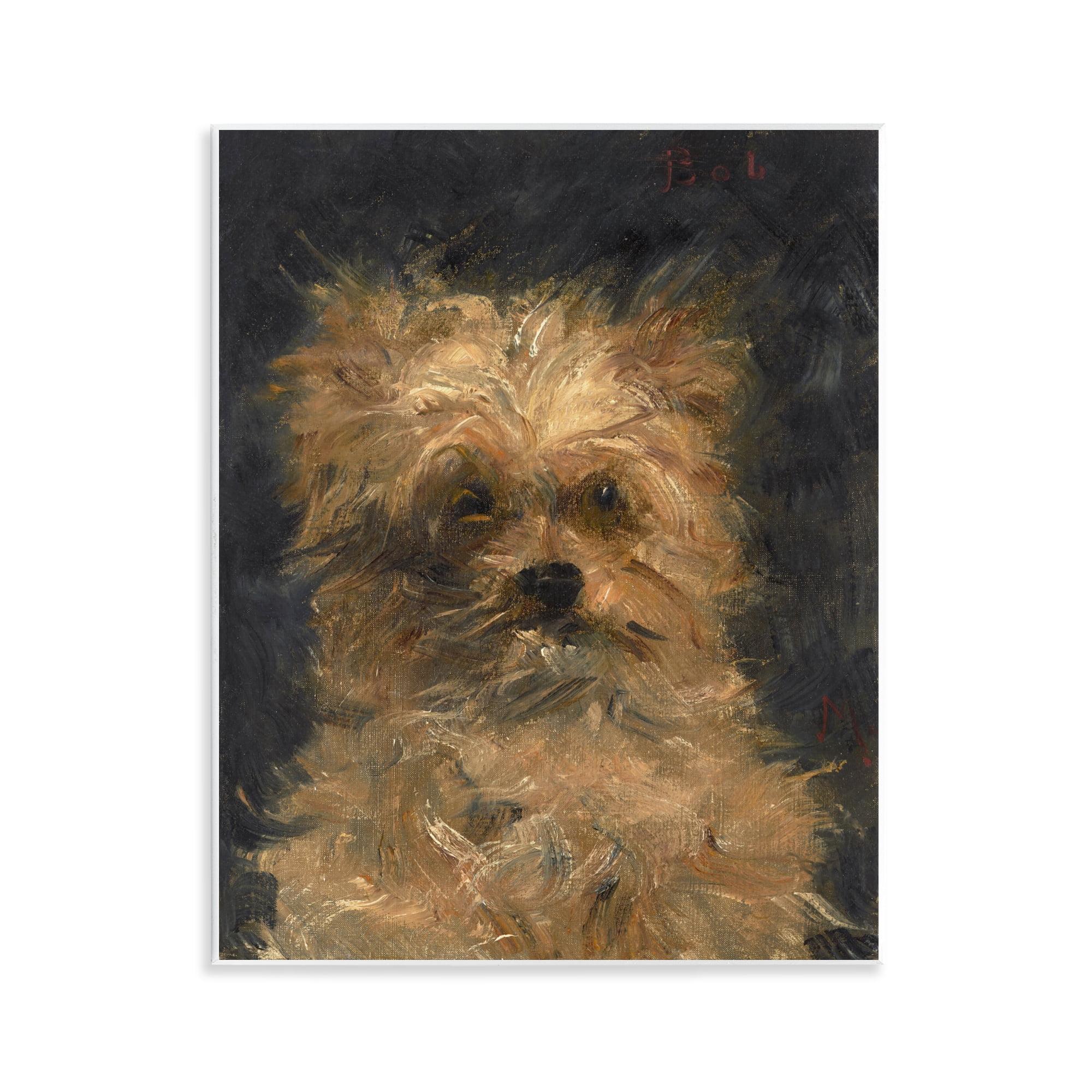 Stupell Industries Edouard Manet Dog Portrait Wall Plaque Art, design by Lil' Rue