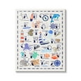 thumbnail image 1 of Stupell Industries Educational Maritime Sea Life Ocean Creatures Alphabet Chart Kids Painting Gallery-Wrapped Canvas Print Wall Art, 16 x 20, Design by Erica Billups, 1 of 5
