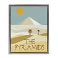 thumbnail image 1 of Stupell Industries Rustic Lodge Egypt Pyramids Landmark Gray Floating Frame Canvas Art, 17 x 21, by Lil' Rue, 1 of 8