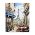 thumbnail image 1 of Stupell Industries Eiffel Tower City View Canvas Wall Art design by LSR Creative Studio, 48 x 36, 1 of 7