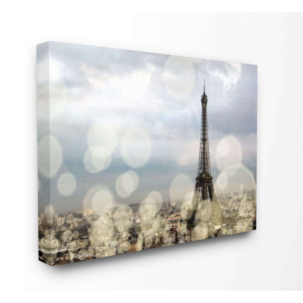 Stupell Industries Eiffel Tower Paris City Landscape Modern Photo Super Canvas Wall Art by Emily Navas