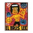 thumbnail image 1 of El Brus Lee Iconic Culture Black Framed Giclee Art, 16 x 20, Made In USA, 1 of 7