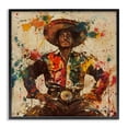 thumbnail image 1 of Stupell Industries Modern El Mexicano with Paint Splatters Black Framed Giclee Art, 12 x 12, by Marta Wiley, 1 of 8