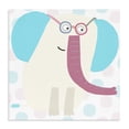 thumbnail image 1 of Stupell Industries Contemporary Electric Blue Elephant Canvas Art, 30 x 30, by Carla Daly, 1 of 8