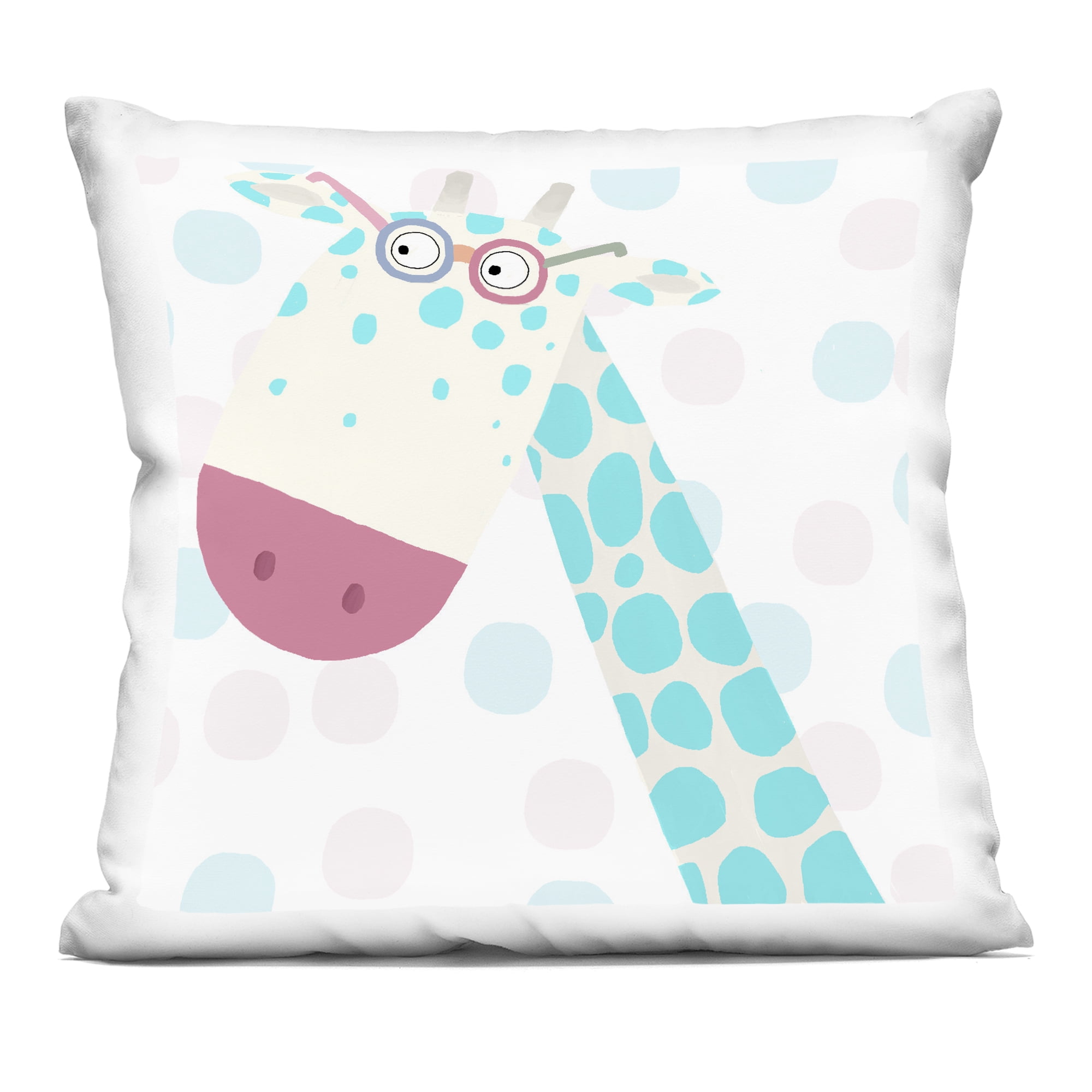 Stupell Industries Electric Blue Giraffe Decorative Printed Throw Pillow, design by Carla Daly