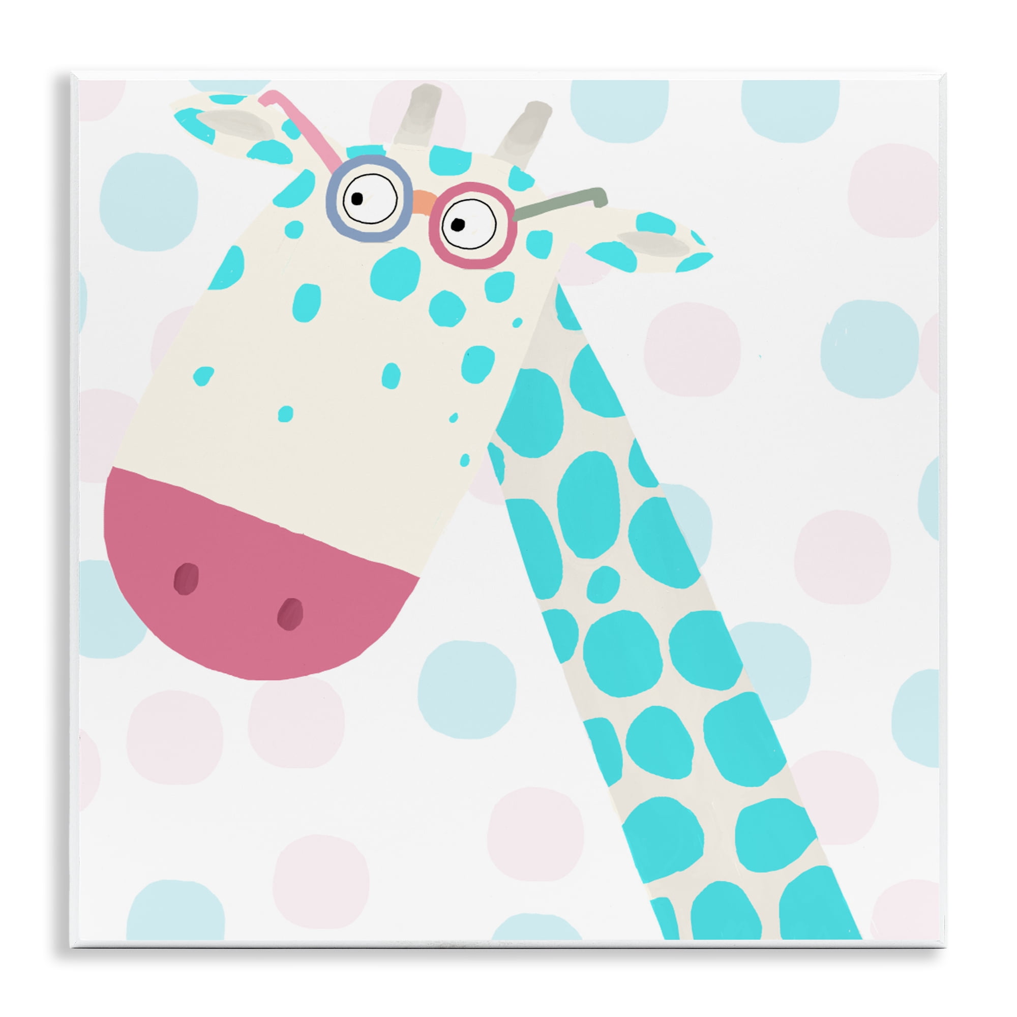 Stupell Industries Electric Blue Giraffe Wall Plaque Art, design by Carla Daly