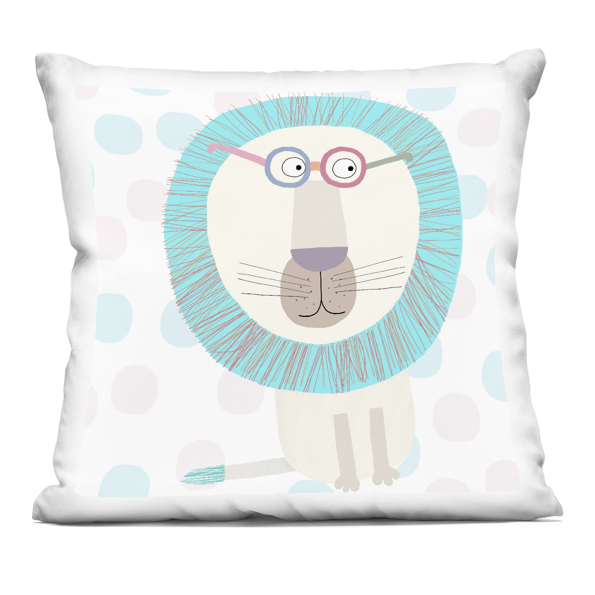 Stupell Industries Electric Blue Lion Decorative Printed Throw Pillow, design by Carla Daly