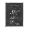 thumbnail image 1 of Stupell Industries Electric Guitar Instrument Musician Detailed Patent Blueprint Framed Wall Art, 16 x 20, Design by Karl Hronek, 1 of 5
