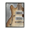 thumbnail image 1 of Stupell Industries Electric Guitar Painting Beauty & Fashion Painting Black Framed Art Print Wall Art, 11 x 14, 1 of 9
