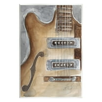 Stupell Industries Electric Guitar Painting Beauty & Fashion Painting Unframed Art Print Wall Art, 10 x 15