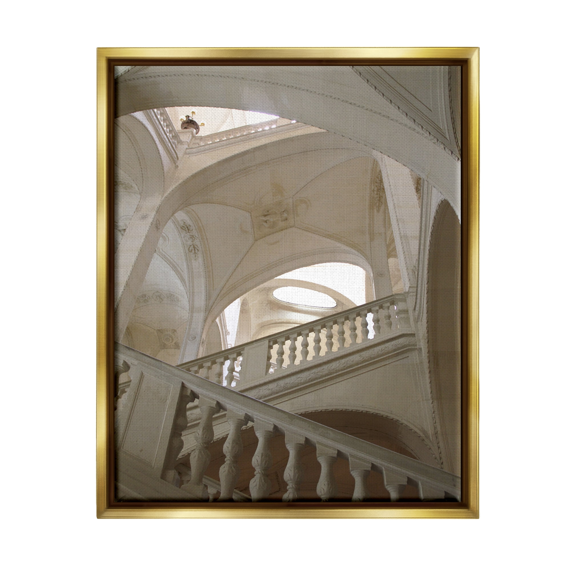 Stupell Industries Elegant Architecture Photography Travel & Places Photography Gold Floater Framed Art Print Wall Art, 25 x 31